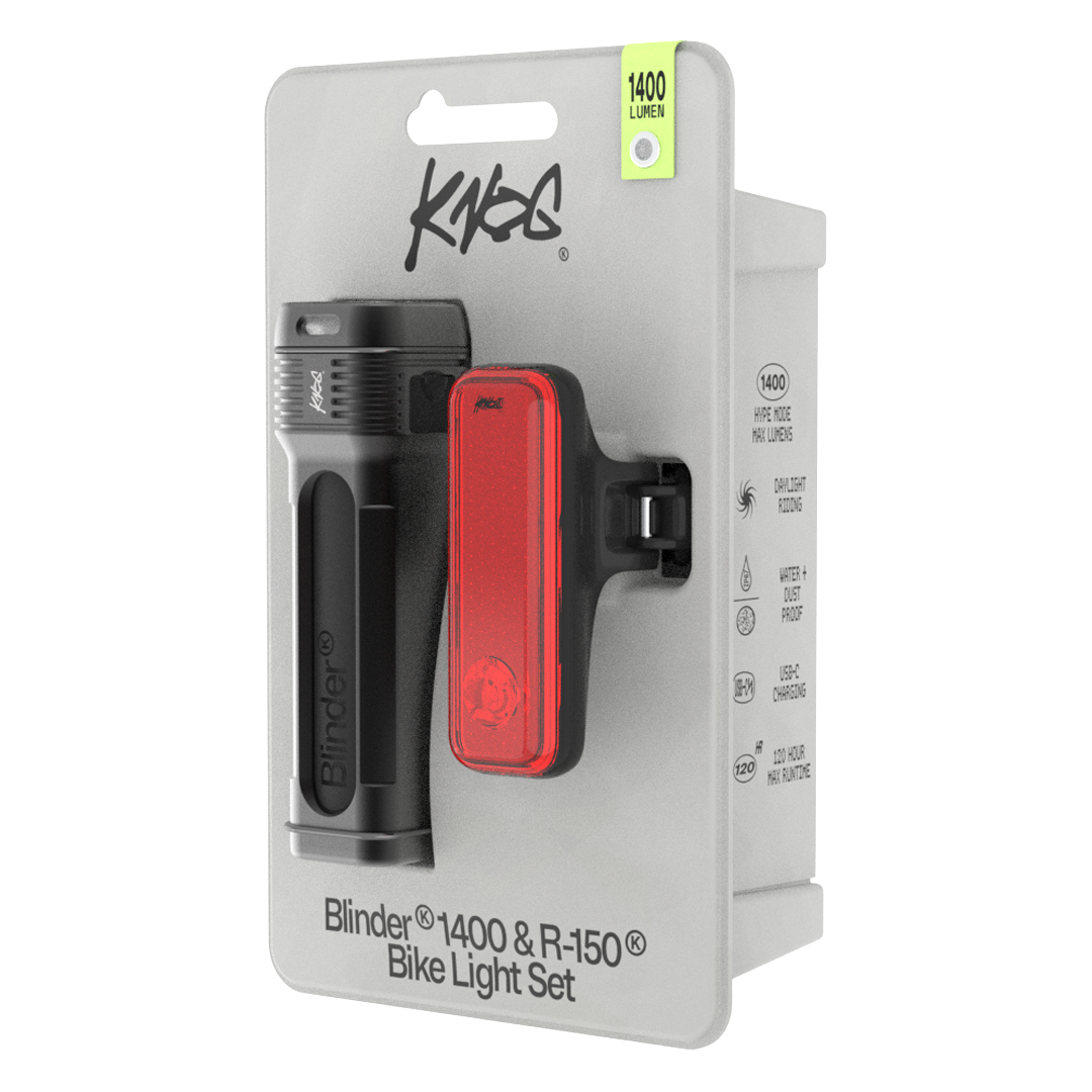 Knog Blinder 400 and Plus Bike Light Set